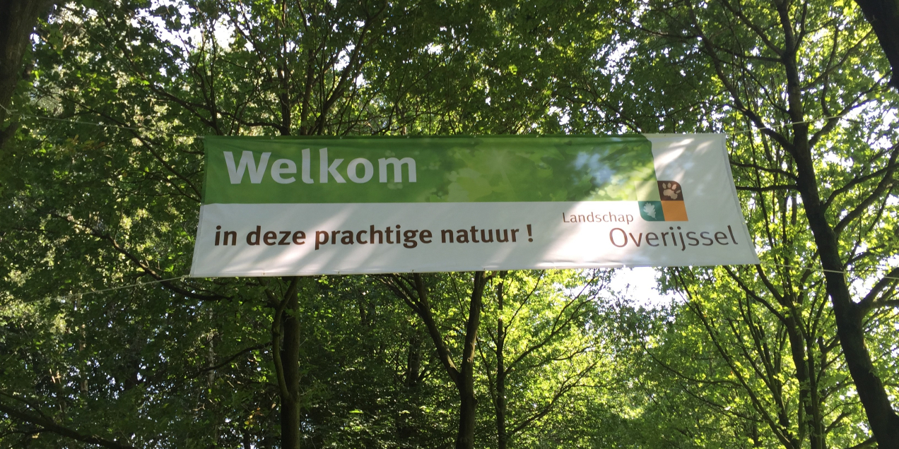 Welkom in de natuur vlag