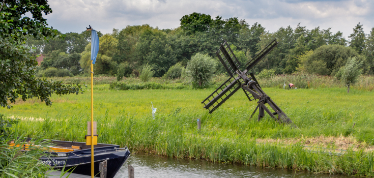 Bij bezoekerscentrum De Wieden in Sint Jansklooster 